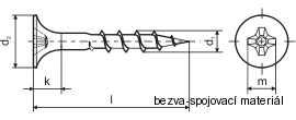 Vrut TX 4,2x70 do sádrokartonu