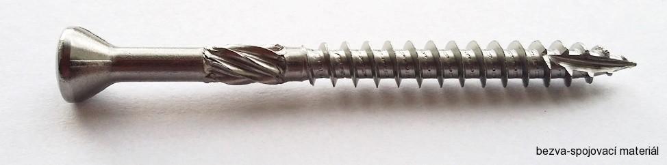 Vrut pro terasy 4x40/24 nerez C1 AISI 410, čočkovitá hlava, TORX