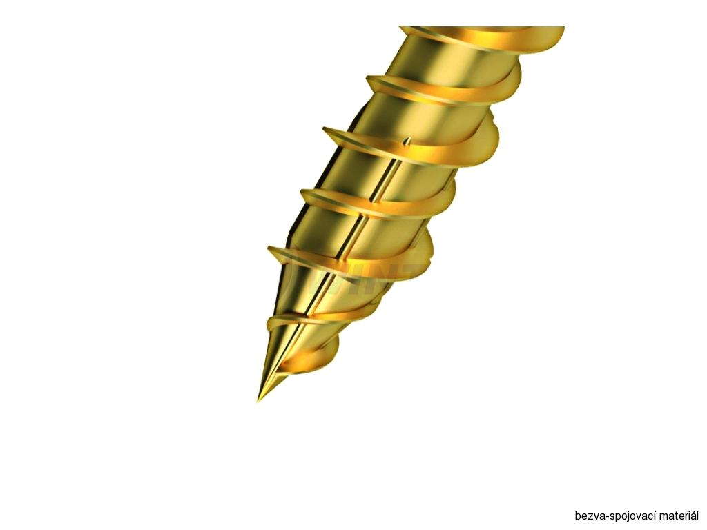 Vrut do dřevostavby RAPID 4x70/30 TORX zinek žlutý