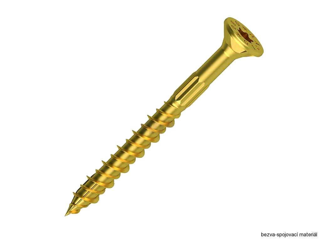 Vrut do dřevostavby RAPID 4,5x40/25 TORX zinek žlutý