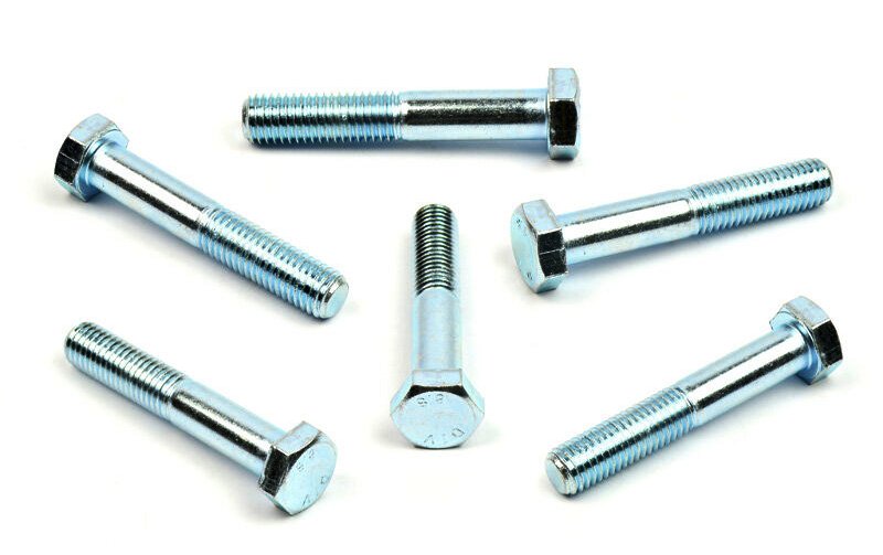 Šroub se šestihrannou hlavou DIN 931 M12x140 mm, částečný závit, zinek bílý, ocel 8.8 