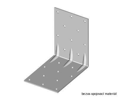 Konstrukční úhelník 70x70x100 mm