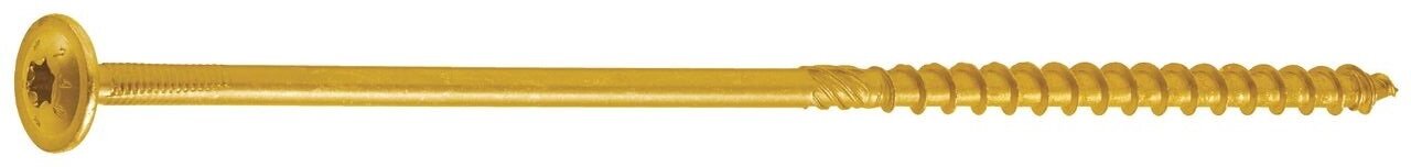Vrut pro dřevostavbu GPR /STARDRIVE/ 10x220/100 mm, talířová hlava, zinek žlutý