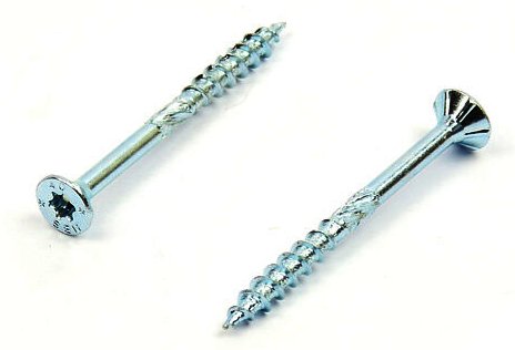 Vruty pro dřevostavby HBS 3,5x45 zinek bílý