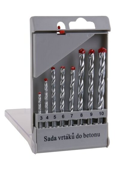 Sada vrtáků do zdiva 3,0 - 10,0 mm 5 ks, vidiové