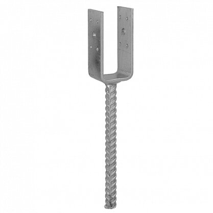 Kotevní patka sloupku do betonu 51x310x100x4 mm typ U lehká