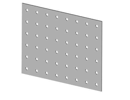 Spojovací deska 200x240 mm, 03-01 BOVA, zinek bílý