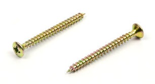 Vrut do dřeva zápustná čočková hlava 4x45 mm, zinek žlutý