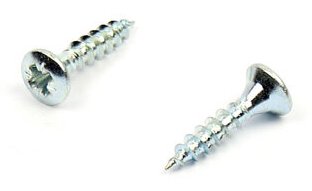Vrut do dřeva zápustná čočková hlava 3x14 mm, zinek bílý