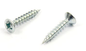 Vrut do dřeva zápustná čočková hlava 3,5x20 mm, zinek bílý
