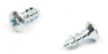 Vrut do dřeva zápustná čočková hlava 5x16 mm, zinek bílý