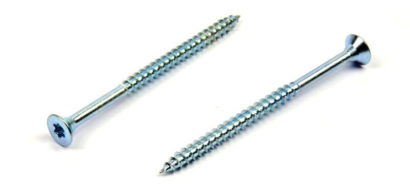 Univerzální vrut do dřeva 6x140/70 TORX zinek bílý, částečný závit