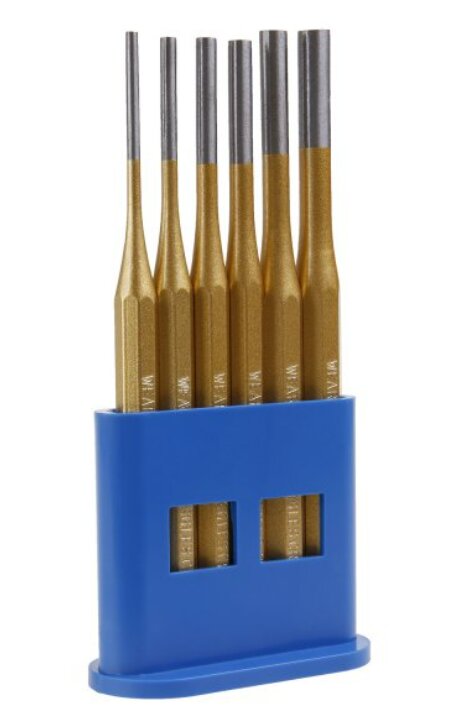 Sada průbojníků CrV 6ks 3,4,5,6,7,8mm