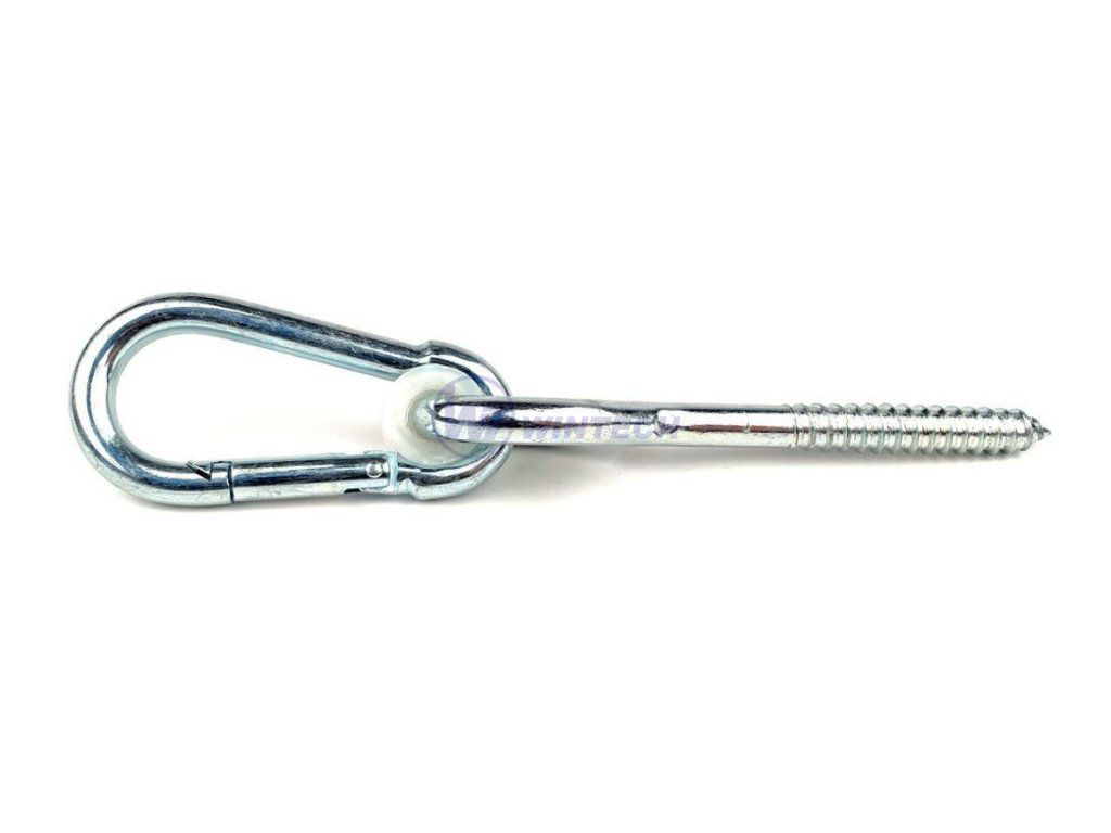 Hák houpačkový kyvný s karabinou 10,6x230mm