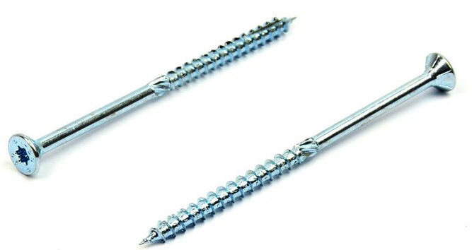 Vruty pro dřevostavby HBS 5x80 zinek bílý