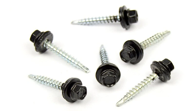 Střešní šroub GTZ F2+EPDM 4,8x35 nerez A2 RAL 9005