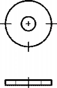 Podložka karosářská M5/5,5x30x1,5 zinek bílý