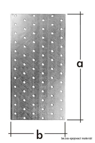 Spojovací deska PP1 DMX 40x80 mm perforovaná