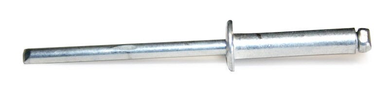 Trhací nýt ocel - ocel 6,4x15 mm plochá hlava, zinek bílý