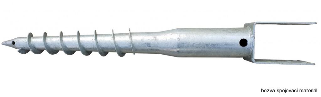 Zemní vrut U 80×900 mm – na pergoly a ploty (bez betonování)