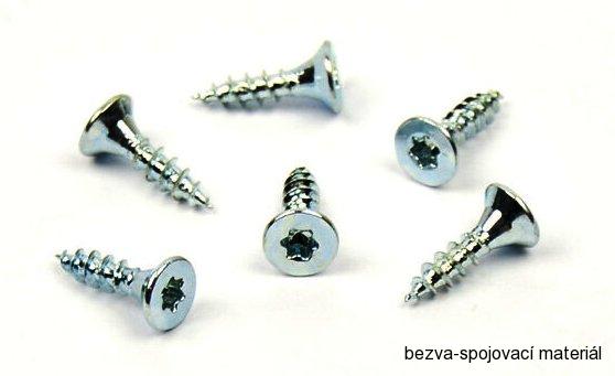 Univerzální vrut do dřeva 3,5x15 TORX zinek bílý