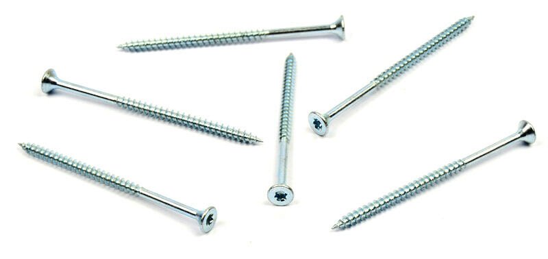Univerzální vrut do dřeva 5x80/50 TORX zinek bílý, částečný závit