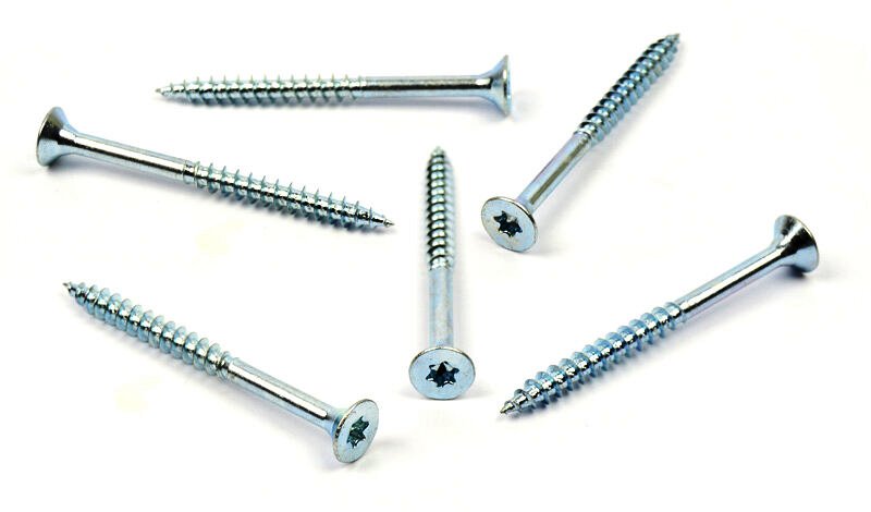 Univerzální vrut do dřeva 6x80/50 TORX zinek bílý, částečný závit