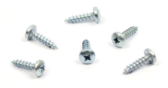 Vrut do dřeva s půlkulatou hlavou 5x13 zinek bílý křížová drážka PZ 