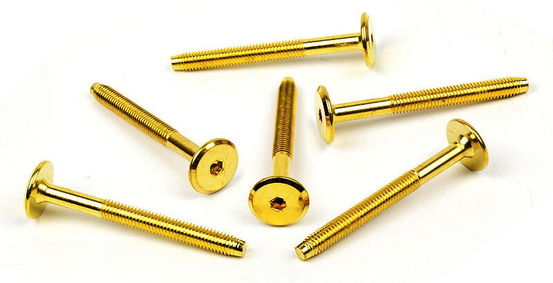 Šroub nábyt. typ BB 17 M6x60 MOSAZ