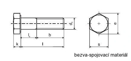 Šroub DIN 931 8.8 M14 x 170 ZB