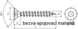 Univerzální vrut do dřeva 4,5x25 TORX zinek žlutý
