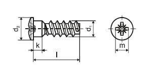 Eurovrut 6,3x25 mm půlkulatá hlava zinek bílý