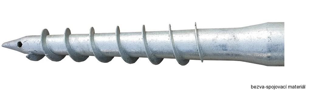 Zemní vrut U 80×700 mm – na pergoly a ploty (bez betonování)