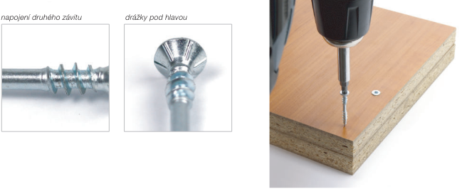 Vrut do dřeva DABL ZH TX 4,0 x 35/15 ZB